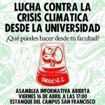 Asamblea informativa sobre crisis climática