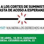 Concentración contra los cortes de electricidad