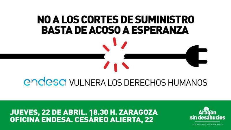 Concentración contra los cortes de electricidad