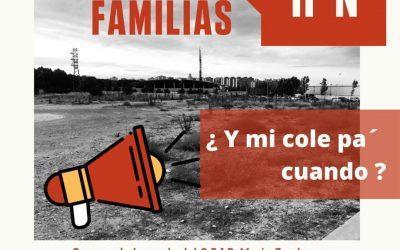 Apoyamos la movilización de las familias del CEIP María Zambrano de Zaragoza
