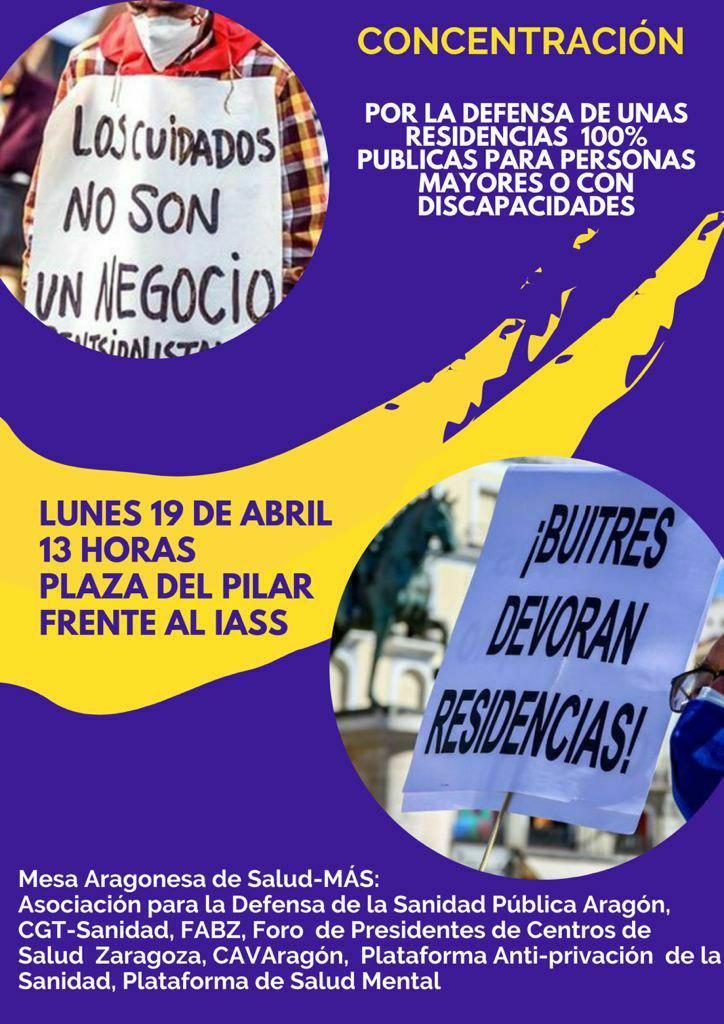 Concentración por unas residencias 100% públicas