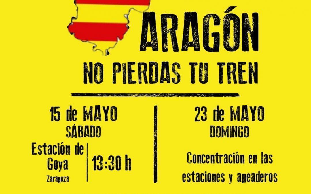 Concentración ‘Aragón no pierdas tu tren’