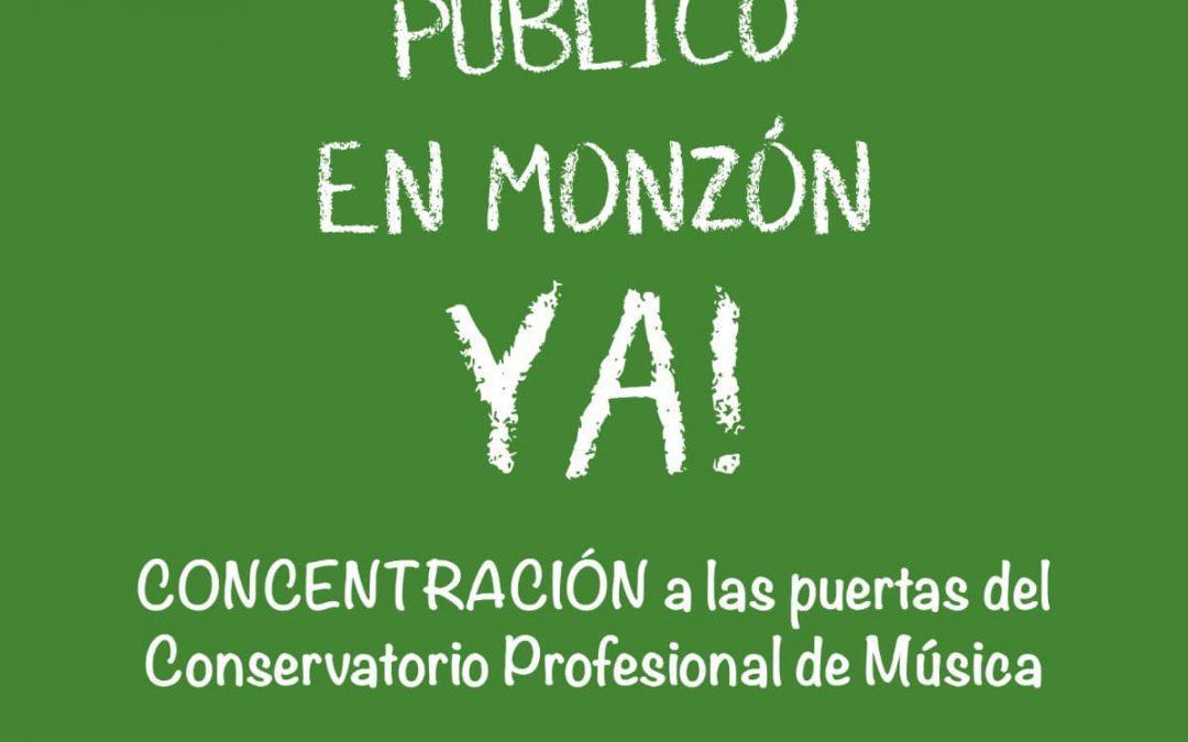 Concentración por un segundo instituto público en Monzón