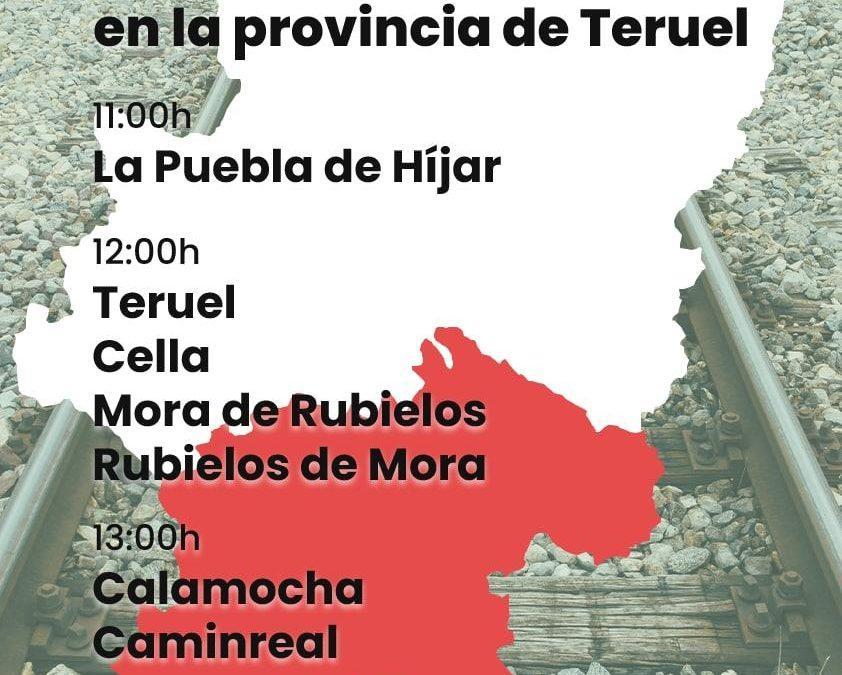 La plataforma Aragón No Pierdas Tu Tren convoca una movilización ciudadana en estaciones y apeaderos de las líneas aragonesas