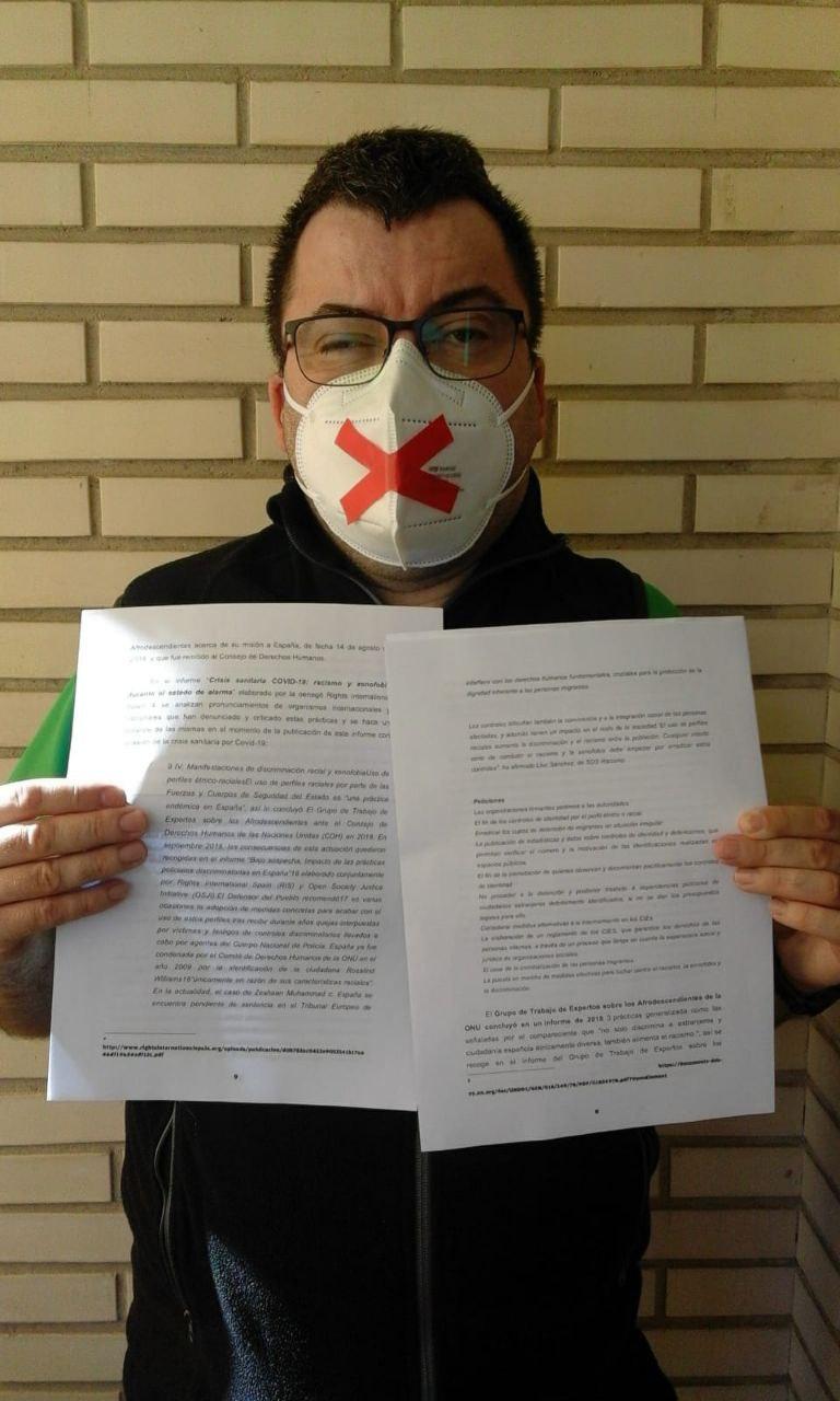 Xandru Sanchez con sus alegaciones