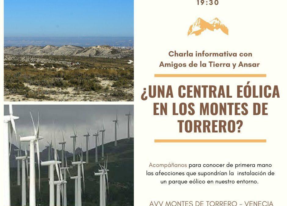 Charla informativa: ¿una central eólica en los montes de Torrero?