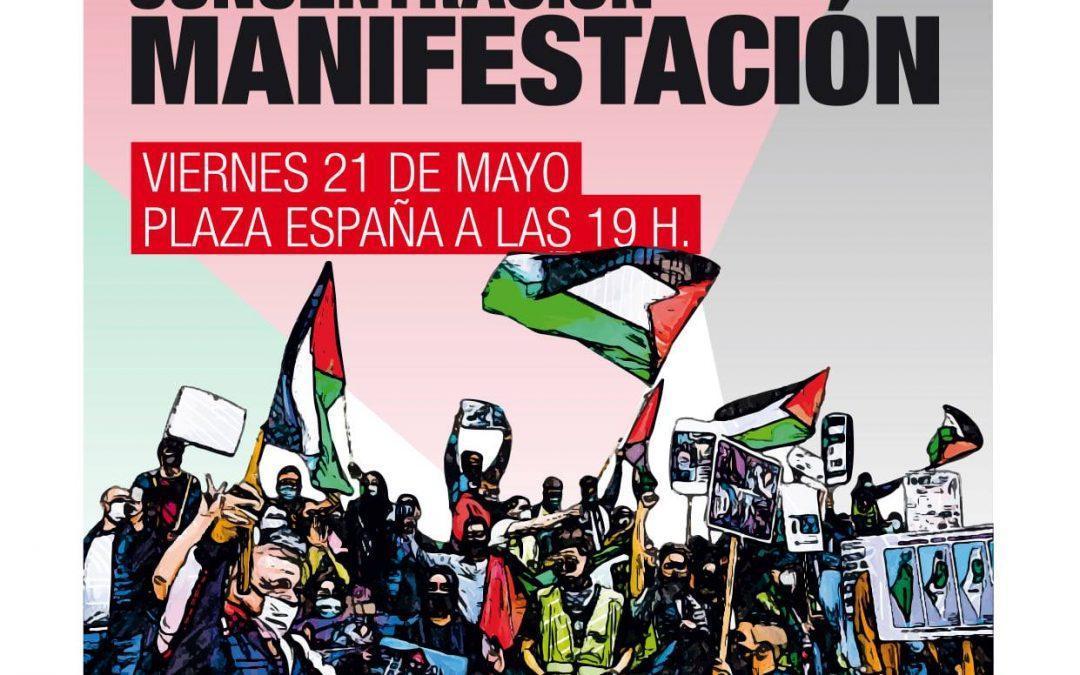 Concentración- manifestación por Palestina
