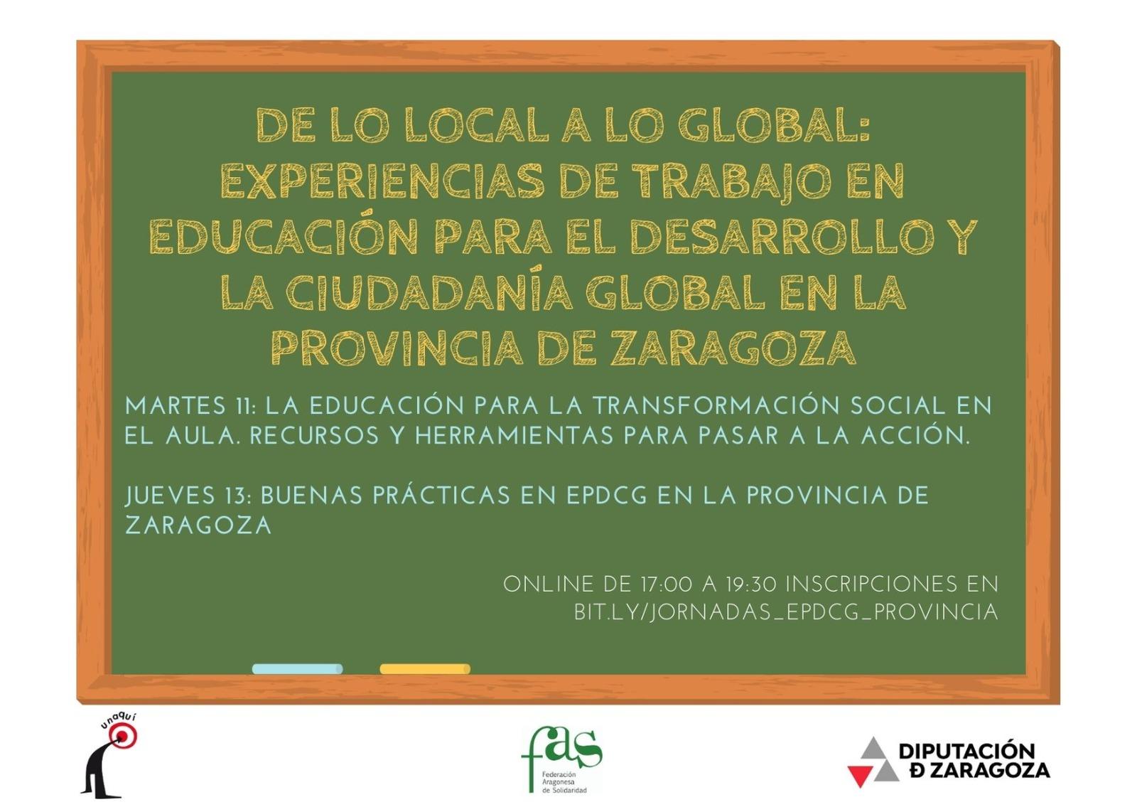 De lo local a lo global: experiencias de trabajo en Educación para el Desarrollo y la Ciudadanía Global en la Provincia de Zaragoza