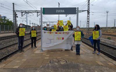 El Ayuntamiento de Zuera aprueba una declaración institucional por la defensa del ferrocarril