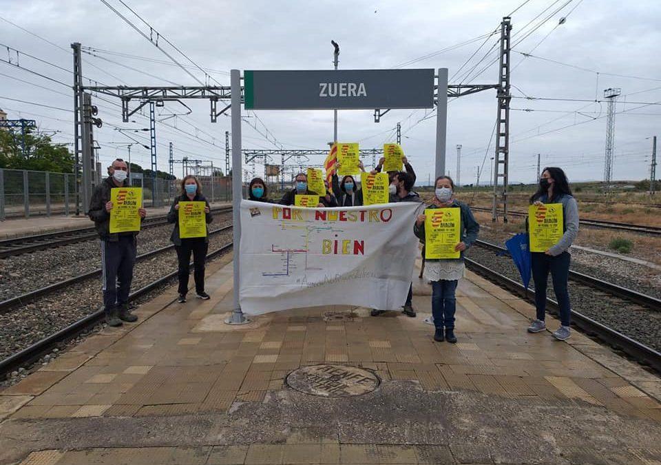 El Ayuntamiento de Zuera aprueba una declaración institucional por la defensa del ferrocarril