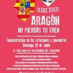 Concentración Aragón no pierdas tu tren