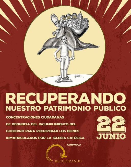 Concentración contra los bienes inmatriculados de la iglesia católica