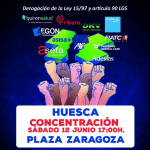 Concentración por la sanidad pública: Huesca
