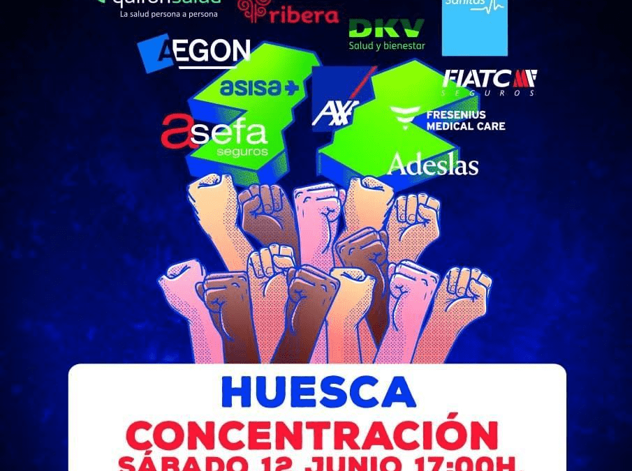 Concentración por la sanidad pública: Huesca