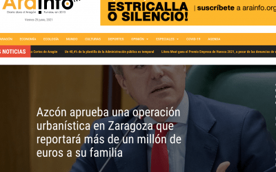 Condenamos duramente la actitud de Azcón y reclamamos que se depuren responsabilidades hasta sus últimas consecuencias