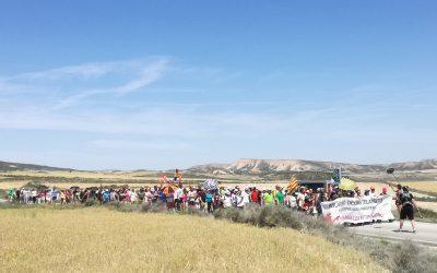 La Plataforma NO a las Guerras de Ejea y Pueblos convoca este domingo una concentración por el desmantelamiento del polígono de tiro en las Bardenas