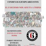 Manifestación por la absolución de los 6 antifascistas