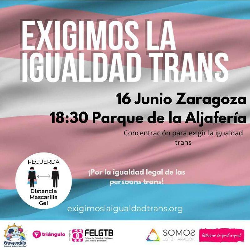Concentración: Exigimos igualdad trans