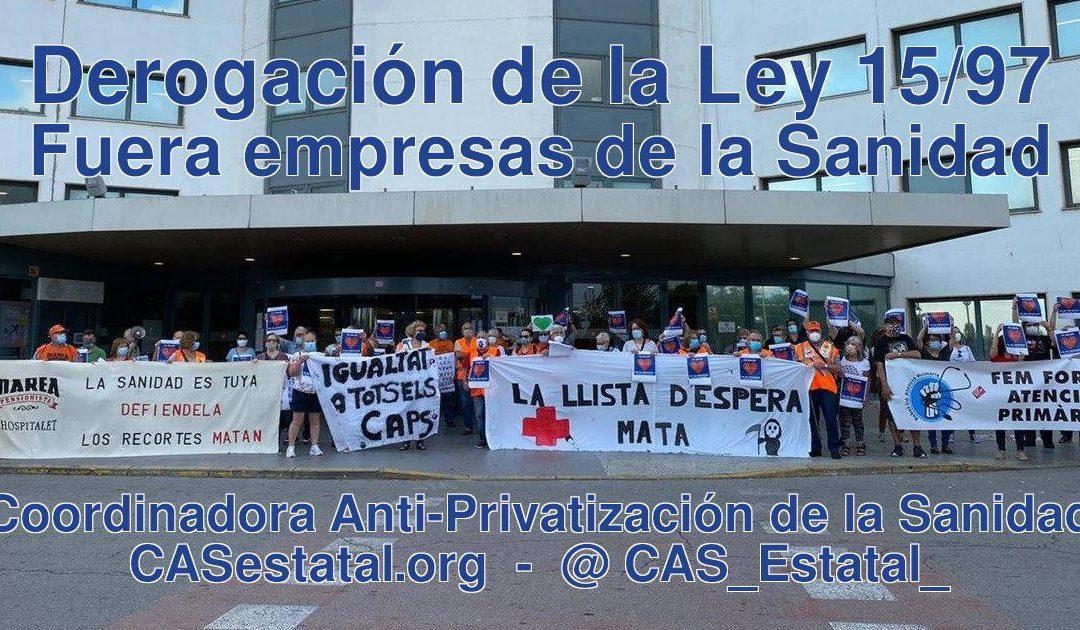 Mesa informativa contra las privatizaciones