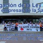 Mesa informativa contra las privatizaciones