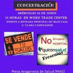 Concentración por la defensa de la Salud pública