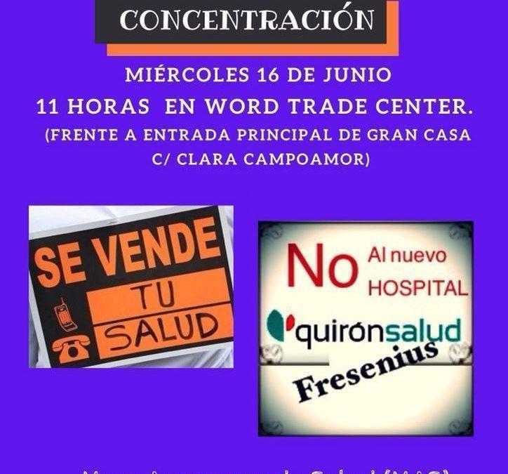 Concentración por la defensa de la Salud pública
