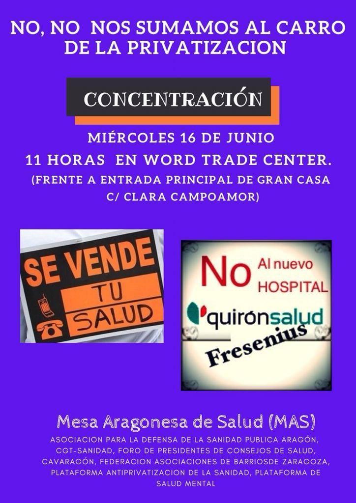 Concentración por la defensa de la Salud pública