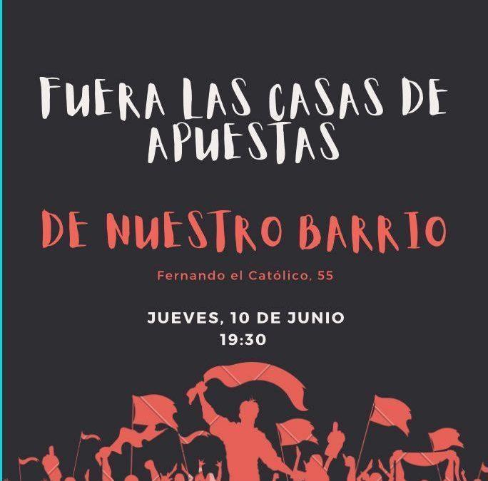 Concentración Fuera Casas de Apuestas