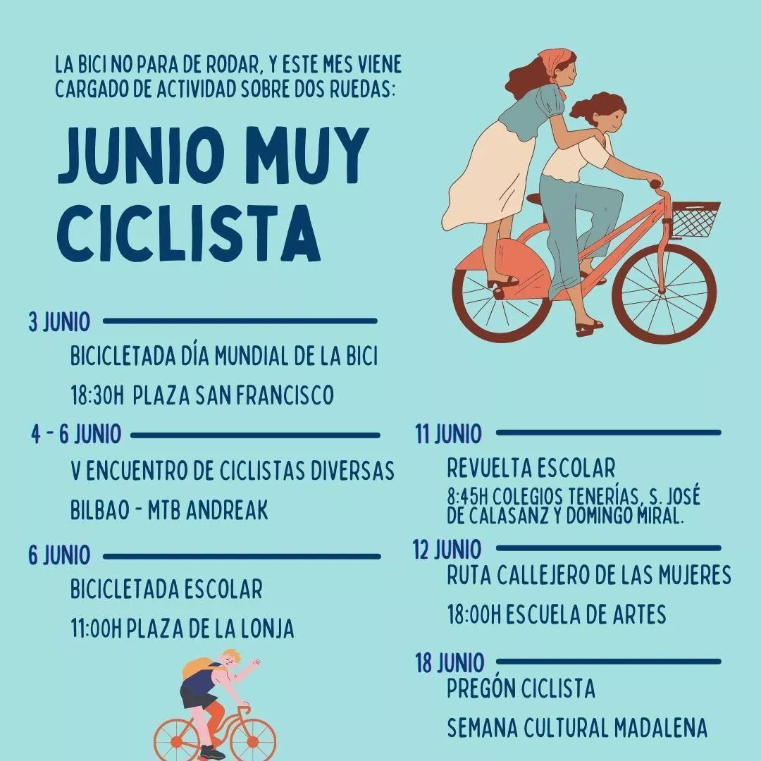 Junio muy ciclista