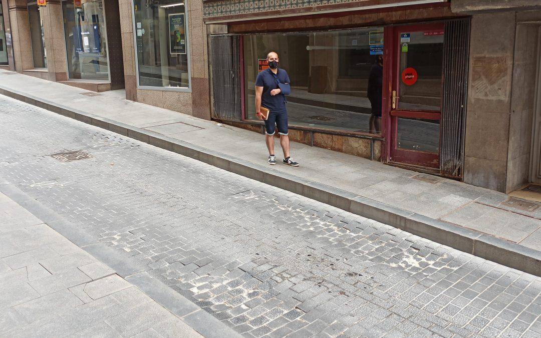Ganar Teruel-IU solicitará la reparación y pavimentación de la Calle Nueva