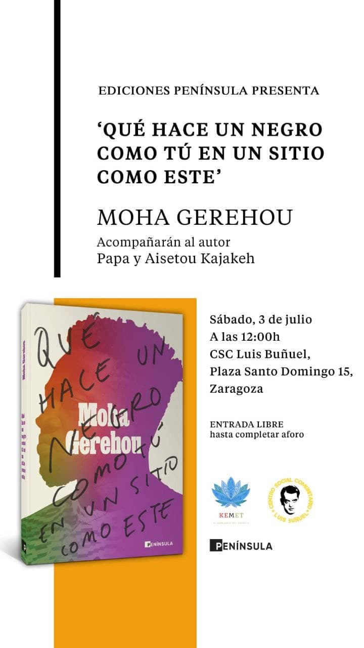 Presentación del libro "Qué hace un negro como tú en un sitio como este"