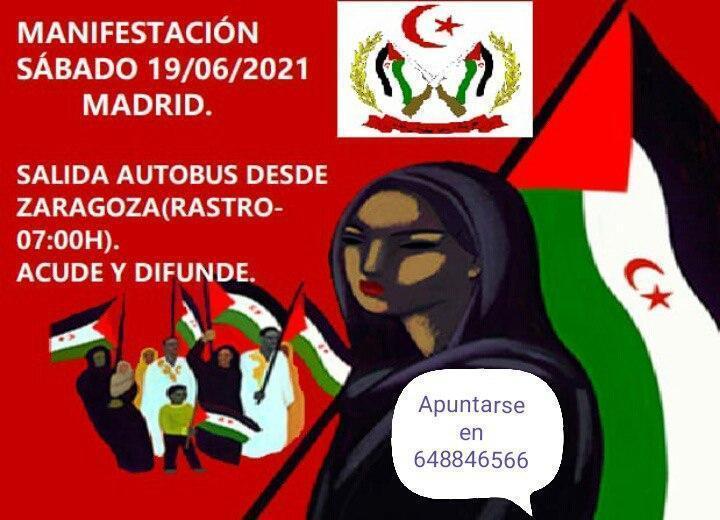 Manifestación por un Sáhara Libre: bus a Madrid
