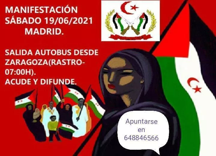 Manifestación por un Sáhara Libre: bus a Madrid