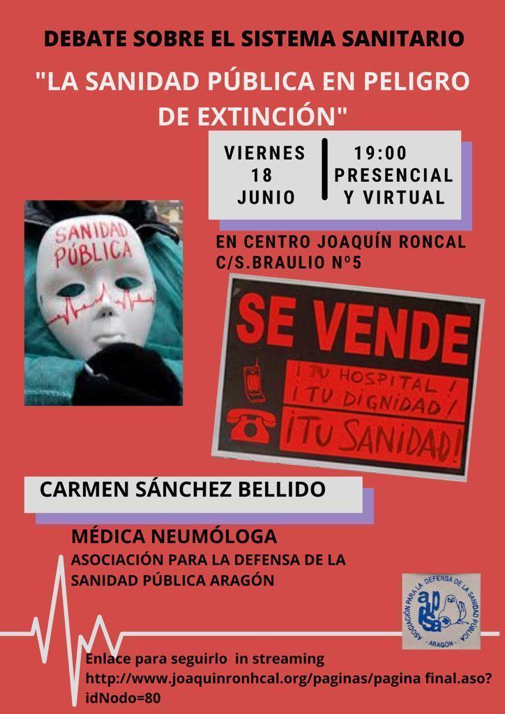 Debate: 'La sanidad pública en peligro de extinción'