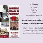 Acto de presentación del proyecto 'Torrero espacio de memoria'