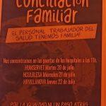 Concentraciones por el derecho a la conciliación familiar de los trabajadores/as del Salud