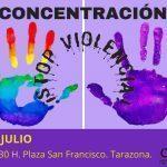 Concentración STOP VIOLENCIA en Tarazona