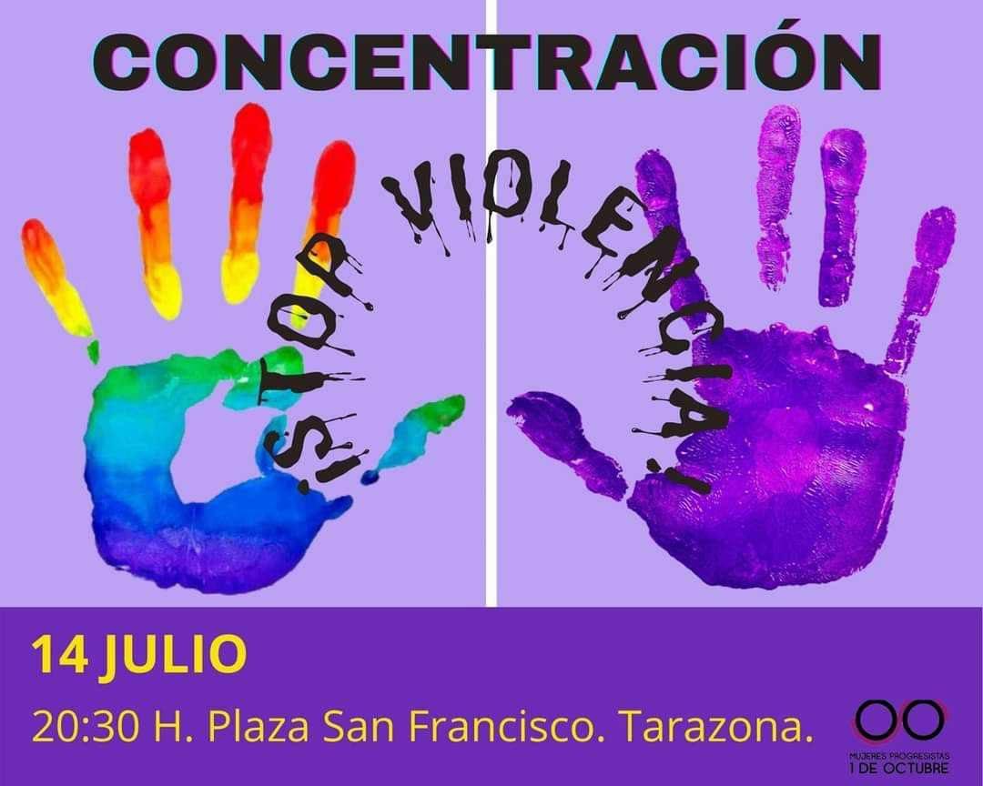 Concentración STOP VIOLENCIA en Tarazona