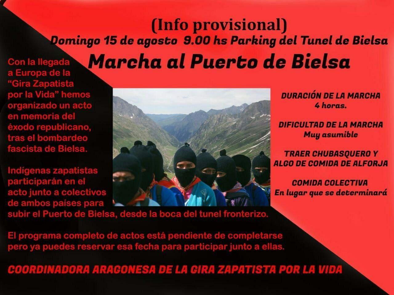 Marcha (zapatista) al Puerto de Bielsa