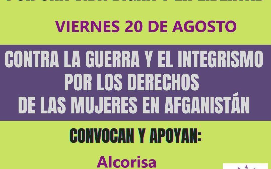 Concentración en apoyo a las mujeres afganas