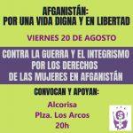 Concentración en apoyo a las mujeres afganas