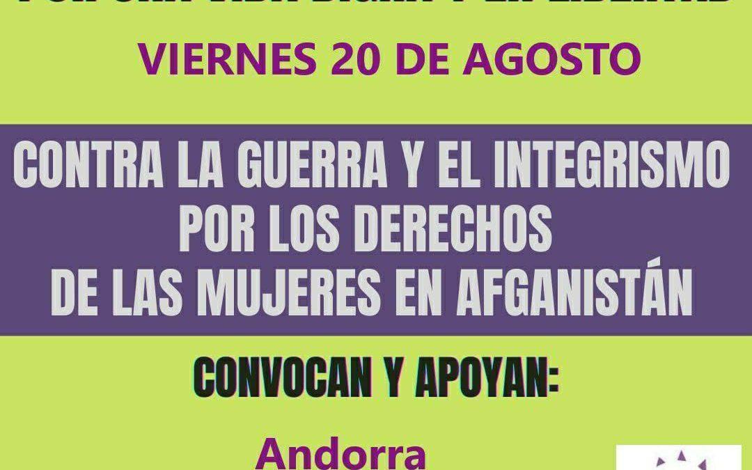 Concentración en apoyo a las mujeres afganas