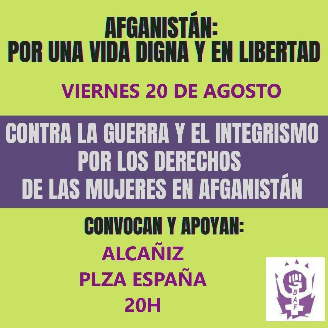 Concentración en apoyo a las mujeres afganas