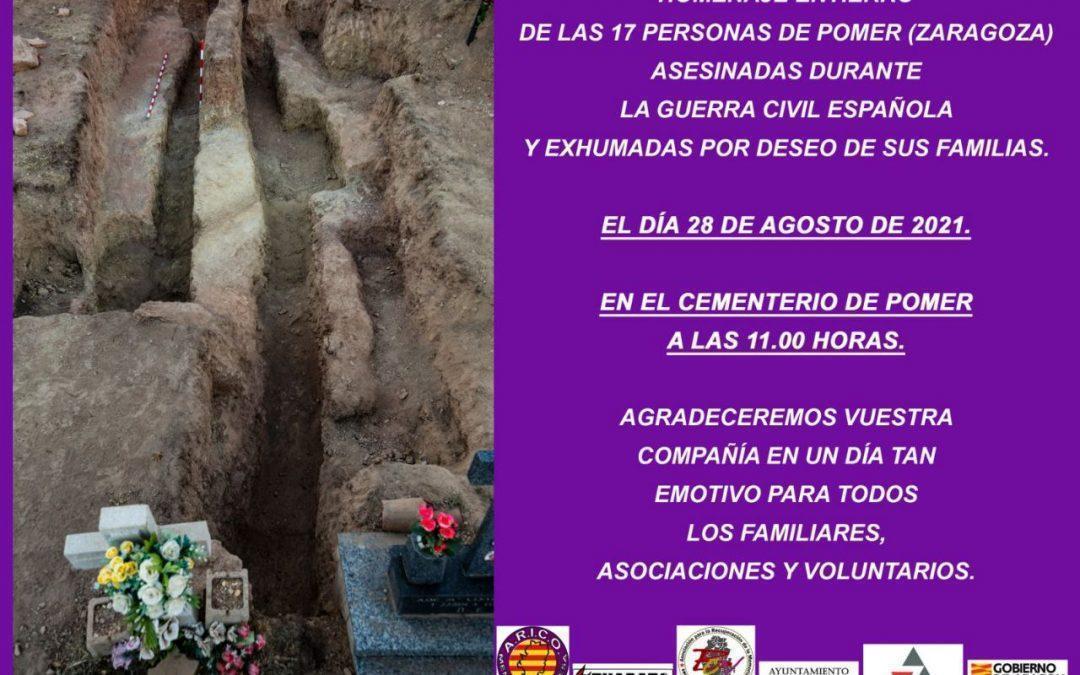 Exigimos al Gobierno de Aragón un compromiso real con el cumplimiento y desarrollo de la Ley de Memoria Democrática