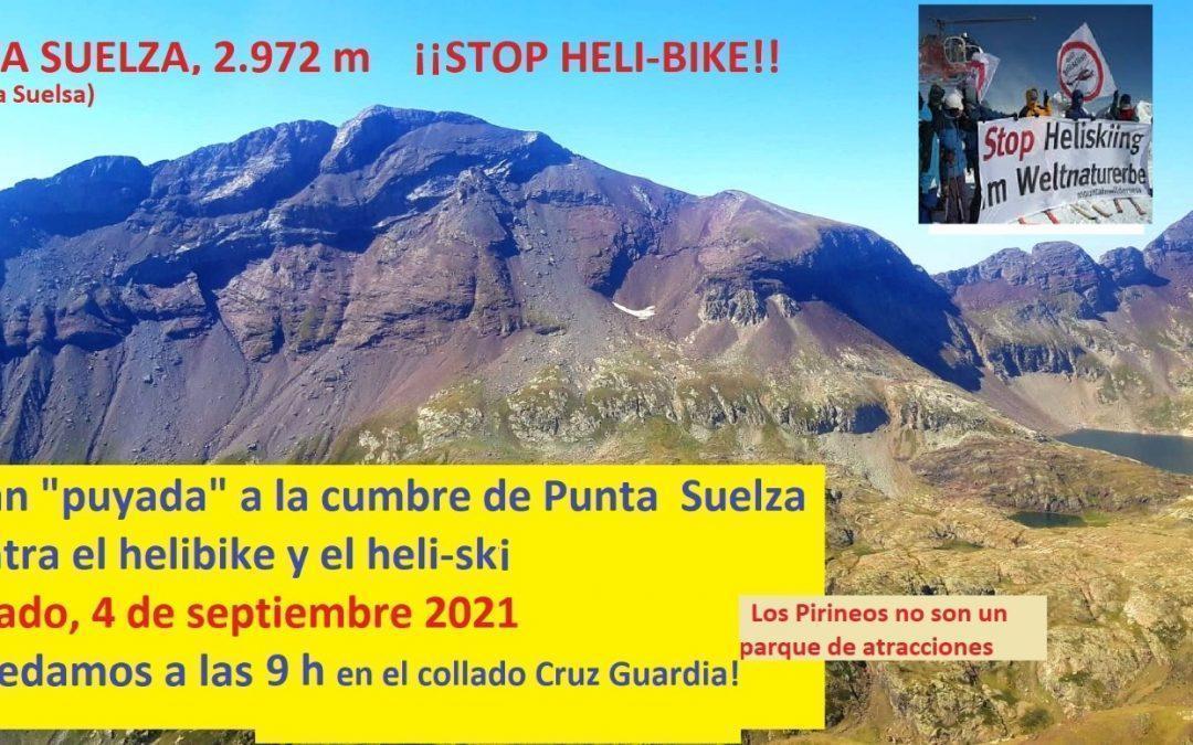 Volvemos a advertir a Olona de los impactos del helibike y le exigimos respuestas sobre la empresa que desarrolla esta actividad en el Pirineo