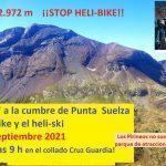 Gran "puyada" a la cumbre de Punta Suelza contra el helibike y el heli-ski
