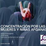 Concentración por las mujeres y niñas afganas