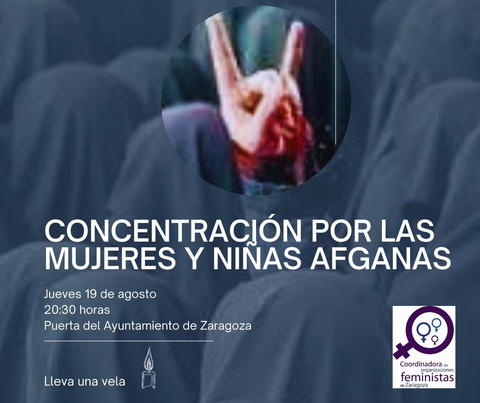 Concentración por las mujeres y niñas afganas