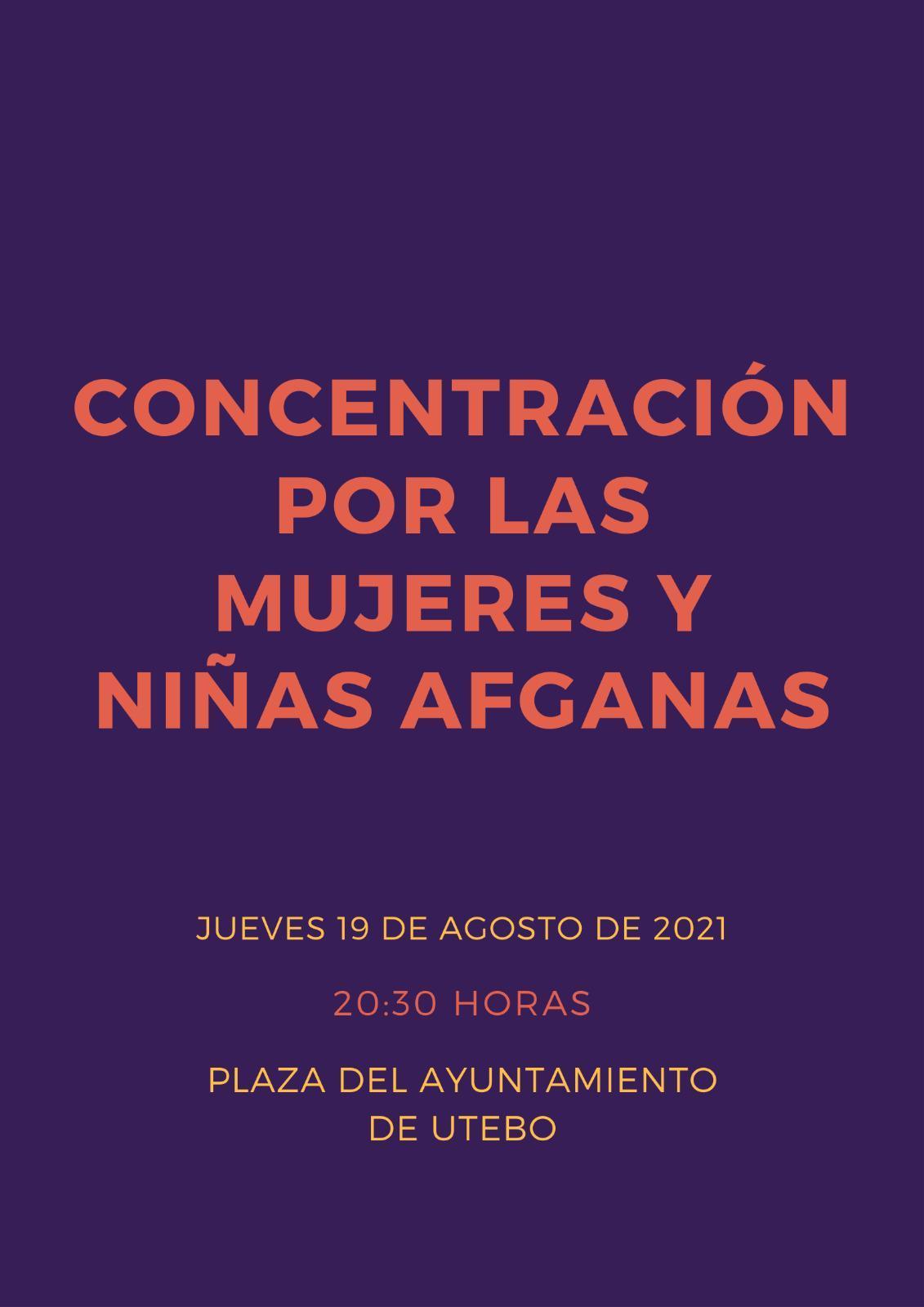 Concentración en apoyo a las mujeres afganas