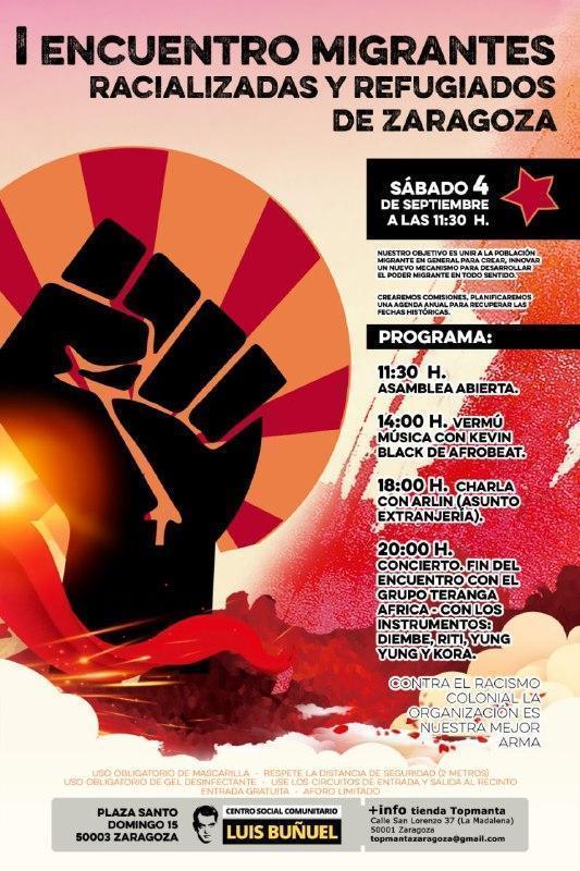 I Encuentro Migrantes Racializadas y Refugiados de Zaragoza